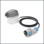 Resim Tekne ve Karavan Endüstriyel Standart Enerji Kablo Priz Çevirici 2m. PUR Kablolu 