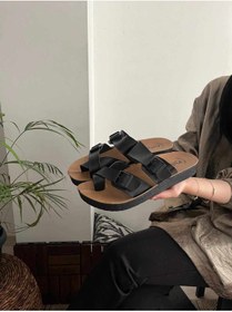 Resim Behtah Kundura Ortopedik Çok Rahat Erkek Parmak Arası Terlik Günlük Sahil Plaj 