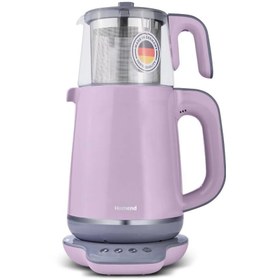 Resim Homend Royaltea 1724 Konuşan 1800 W Cam Demlikli Plastik 1.9 lt Elektrikli Çay Makinesi 