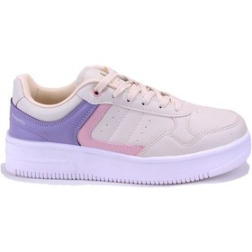 Resim Kinetix Lowner Pu Ekru Ortopedik Günlük Kadın Spor Ayakkabı Ekru 