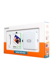 Resim Instax Link Wide Beyaz Akıllı Telefon Yazıcısı Bundle Box 