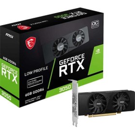 Resim MSI Geforce Rtx3050 Lp 6g Oc 6gb Gddr6 96b Dx12 Pcıe 4.0 X8 (1XDP 2XHDMI) Gaming Ekran Kartı 