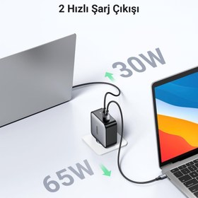 Resim Ugreen Gan X 100 W 2 Port Type-C Hızlı Şarj Adaptörü Teşhir 