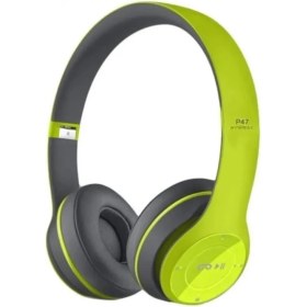 Resim GK Creative Kablosuz Katlanabilir Kulak Üstü Fıstık Yeşil Solo Kulaklık Wireless 