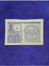 Resim 6 Mart 2002 Takvim Yaprağı - Nostalji Koleksiyonluk Takvim Yaprağı 