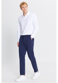 Resim AC&Co / Altınyıldız Classics Erkek Lacı Pamuklu Slim Fit Dar Kesim Yan Cepli Casual Esnek Pantolon Lacı 
