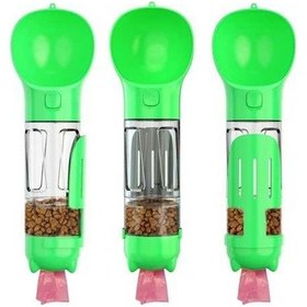 Resim Pazly Yürüyüş Köpek Su Şişesi, Taşınabilir Evcil Hayvan Seyahat Seti, 300ml, Multifonksiyonel Su Bardağı, Yiyecek Kutusu, Kaka Küreği 