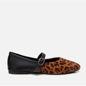 Resim Hotiç Mary Jane Hakiki Deri Leopar Desenli Kadın Babet 01ayh297620a379 Leopar-leopard Leopar 