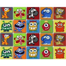 Resim Tink Kendinden Yapışkanlı Çocuk Desenli Pvc Karo 10X10 cm 20'li Paket 