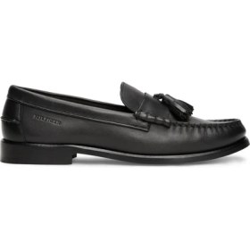 Resim Tommy Hilfiger Siyah Erkek Klasik Ayakkabı Hılfıger Tassel Lth Loafer 