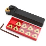 Resim Metal Torna Kesici Aletler 10 Adet Cnc Kesici Aletler K22407 