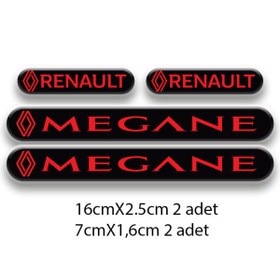 Resim Genel Markalar OTOMOBİL MEGANE UYUMLU AYNA KAPI KOLU 3D DAMLA 4'LÜ OTO STİCKER SET 2 
