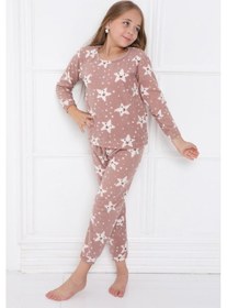 Resim Fames Pijama Kişlik Çocuk Polar Pijama Takim Gri 