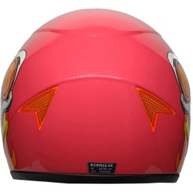 Resim Mts Çocuk Kaskı Skull Pembe Polikarbonat Malzeme ile Tam Yüz Kask Oval Kulaklık Şekli 