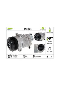 Resim Suzuki Swift 3 Klima Kompresoru 1.3 2010-2011 Valeo 813104 