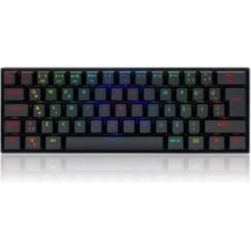 Resim Redragon K530 Draconıc Pro Q Tr 60% Kompakt Kablosuz-Bluetooth 2.4g Swıtch Mekanik Klavye Siyah 