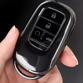 Resim For Honda Araba Anahtar Kılıfı İçin, 11. Nesil Civic, Accord, CRV, HRV, URV, Type-S İçin Tam Koruma Kapak, Dayanıklı TPU Malzeme, Erkekler ve Kadınlar İçin Şık ve Basit Tasarım 