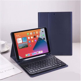 Resim TEKNETSTORE Samsung Galaxy Tab S6 Lite P610/p613 Tablet Uyumlu Bluetooth Klavyeli Kılıf (Türkçe Klavye) 