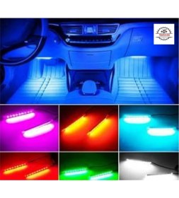 Resim Volkswagen Touareg 2002-2003-2004-2005-2006 Ayak Altı LED 12 Ledli Lamba Sese Duyarlı LED Müziğe Duyarlı LED 