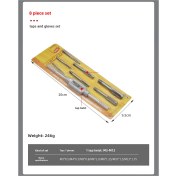 Resim Mufunye 8 Parça Metrik Komple Set: Çelik Malzeme El Kullanıma Uygun Vida Kesici, Somun Kesici Ve Tork Anahtarı - Dıy Ve Tamir İşleri İçin 