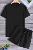 Resim trendypassion Rahat Tasarım Unisex Şort T-shirt Eşofman Takımı 