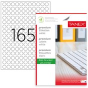 Resim A4 Hazır Yapışkanlı Tw-2215 Laser Etiket - Çap 15MM 