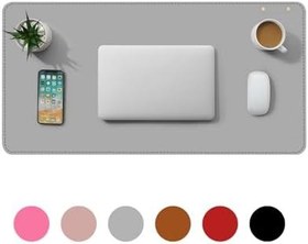 Resim Microcase Deri Mouse Pad Laptop Bilgisayar Geniş Masa Matı 80x40 AL3023 (Gri) 