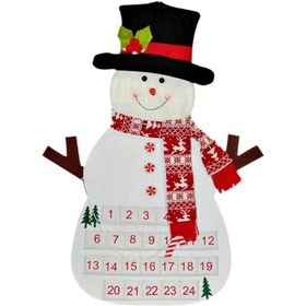 Resim 2024 Noel Advent Takvimi Ev Ofis Okul Noel Baba Kardan Adam'ı Olarak Tanımlandığı Gibi Süs Asma Dekoru 