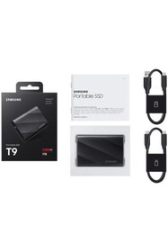 Resim Samsung T9 1TB MU-PG1T0B/WW 2.000MB/sn USB 3.2 Gen 2x2 Taşınabilir SSD Siyah 3 YIL 