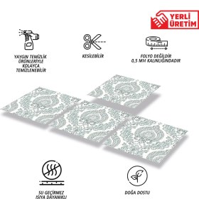 Resim Tink Kendinden Yapışkanlı Retro Salon Desenli Pvc Karo 30x30 cm 4 Adet 0,36 M2 