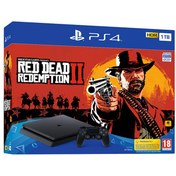 Resim PS4 1TB F+Red Dead Redemption 2 Playstation Konsol 