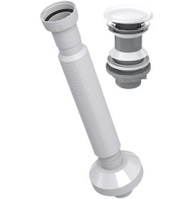 Resim Yapıtaşı Yt650 Seramik Başlık Taşmasız Bas Aç Lavabo Sifonu Beyaz 