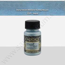 Resim Cadence Dora Textile Metalik Kumaş Boyası 50 Ml. 1145 Aqua 