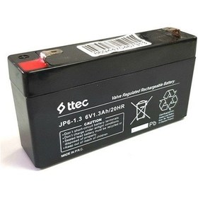 Resim Ttec Plus 6v 1.3ah Bakımsız Kuru Akü 