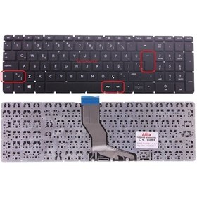 Resim HP Uyumlu Envy 17-N, 17-N000Nt, 17-N100Nt Klavye (Siyah Tr) Büyük Enter - 551363546 