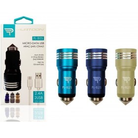 Resim ATAELEKTRONİK 2.4 Amper Hızlı Şarj Araba Oto Çakmaklık Usb Araç Şarj Cihazı + Type-c Usb Kablolu Set 