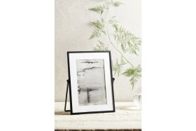 Resim Ince Siyah Şövale Çerçevesi, 4x6 Inç Fotoğraflar Için Şık Tasarım 