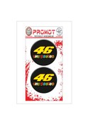 Resim The Doctor 46 3d Kabartmalı Damla Logo Sticker 5cm 01 