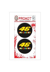Resim The Doctor 46 3d Kabartmalı Damla Logo Sticker 5cm 01 