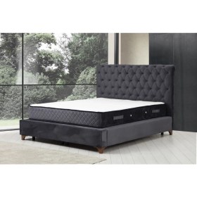 Resim Minar Deluxe Baza+Başlık+Sonata Yatak Antrasit 160X200 