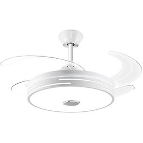 Resim Mutlusan 20''30 Watt 250 Dd 220/230 Volt Monofaze Aydınlatmalı Işıklı Bluetoothlu Uzaktan Kumandalı Tavan Vantilatörü Beyaz 