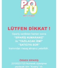 Resim Pofu.art Kişiye Özel Ledli İsimlik Kapı Süsü | Gece Lambalı İsimlik 60 - 65 Cm 