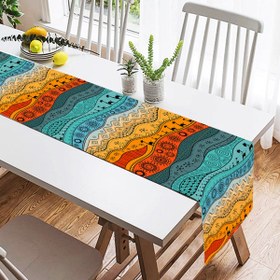 Resim Etnik Desen Tasarımlı Dijital Baskılı Modern Süet Runner 