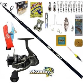 Resim Oslo Okuma Acuador ACU-8000A 390cm 3,5lbs Carp-x Profesyonel Sazan Kıyı Olta Takımı Seti 