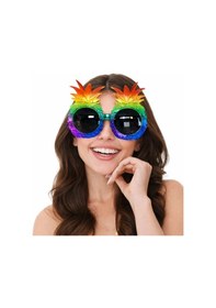Resim Bfs Tropikal Ananas Tasarımlı Renkli Hawaii Parti Gözlüğü Standart 