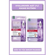 Resim L'Oréal Paris Revitalift Filler Dolgunlaştırıcı Serum Maske + Serinletici Göz Serum Maskesi 2'li 