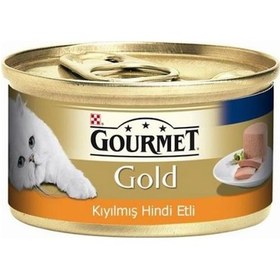 Resim Purina Gourmet Gold Kıyılmış Hindi Etli Konserve Yetişkin Kedi Maması 24 x 85 G 