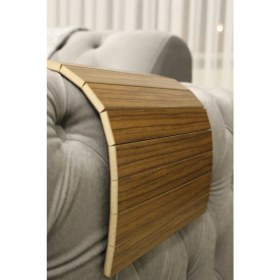 Resim Mobitell Pratik Ev Ofis Sehpası Koltuk Kenarı Portatif Sehpa Ceviz Rengi 