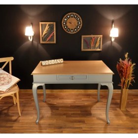 Resim Wooding 100 cm Çekmeceli Masif Çalışma Masası 