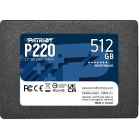 Resim Patrıot P220 2.5 512GB Sata3 550/500 SSD (P220S512G25) 